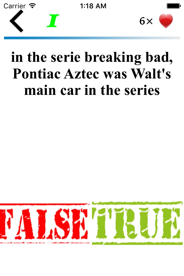 Tv Show TrueOrFalse (no internet needed) screenshot 2