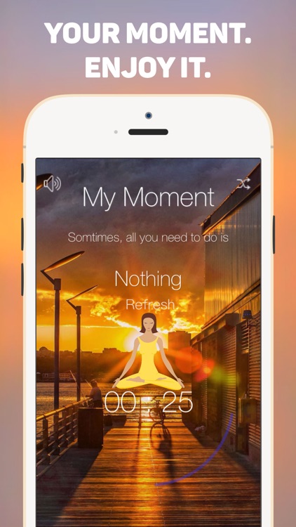 Yoga Moment : Relaxing Sounds HD - White Noise,Oriental Meditation & mindfulness Positive thinking screenshot-3