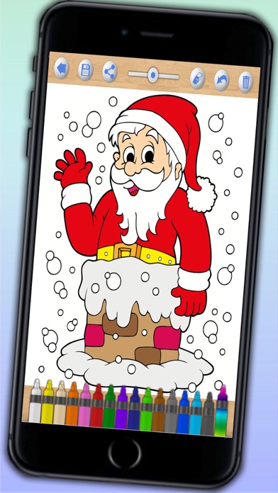 How to cancel & delete Christmas coloring book and xmas holidays pages from 3 to 6 years from iphone & ipad 1