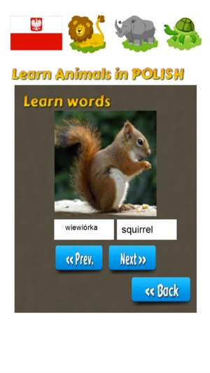 Learn Animals in Polish Language(圖2)-速報App