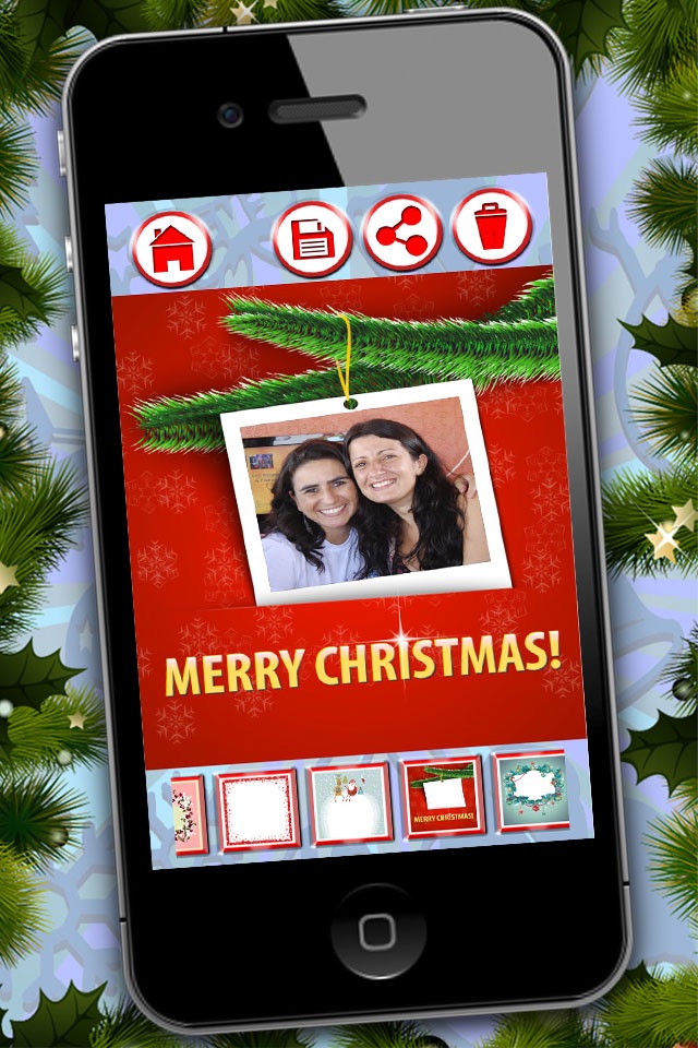 Christmas frames – Create customized xmas greetings to wish Merry Christmas screenshot 3