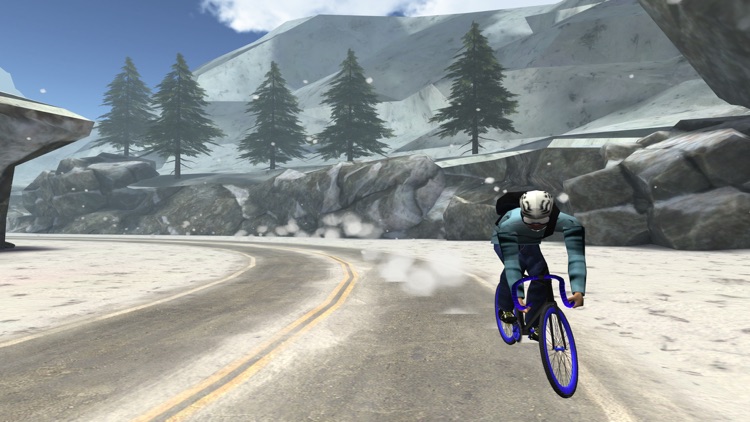 3D Winter Road Bike Racing - eXtreme Snow Mountain Downhill Race Simulator Game FREE