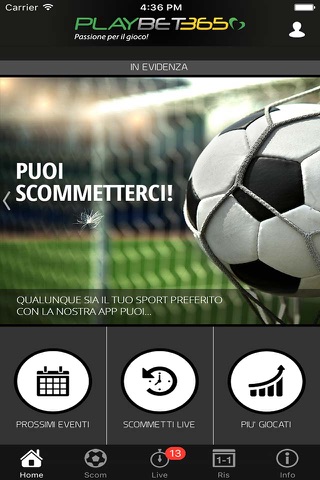 Playbet365 Scommesse Sportive screenshot 4