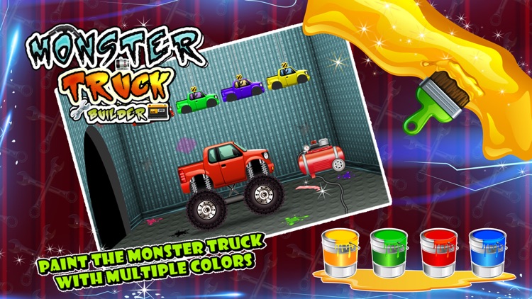 Monster Truck Builder - Build 4x4 vehicle in this crazy mechanic game for kids screenshot-3