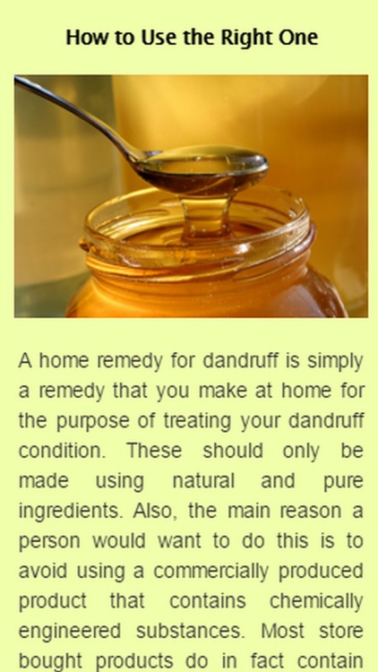 Home Remedies For Dandruff