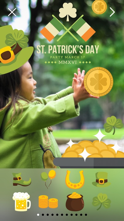 LuckLuckLuck Pro - St Patricks Irish Pride Everyday Photo Stickers