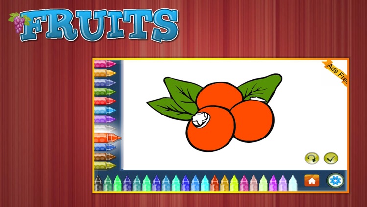 Coloring Book Fruits