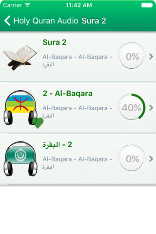 Quran Audio mp3 in Tamazight, Arabic and Phonetics Transliteration - Amazigh, Berber (Lite) screenshot 2