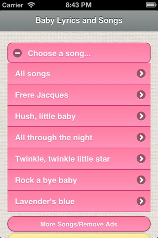 Baby Lyrics & Songs-Lite screenshot 2