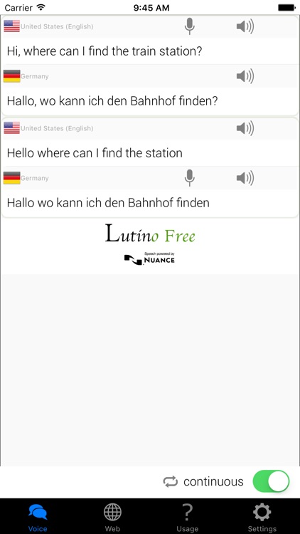 Lutino Free - Voice Language Translator