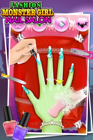 Monster Girl Nail Salon - Girls Game & Prom Party screenshot 2