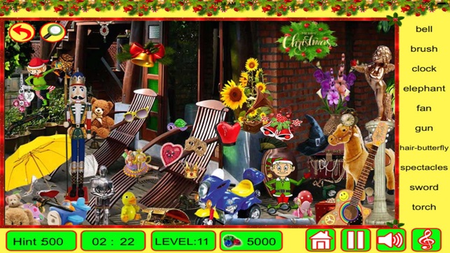 Merry Christmas Hidden Objects Free