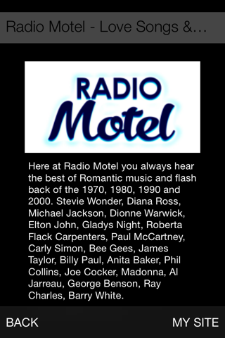 Radio Motel - Love Songs & Flashback screenshot 3
