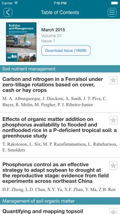 Soil Use & Management