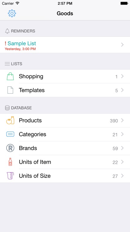 Goods: Grocery Shopping List Free