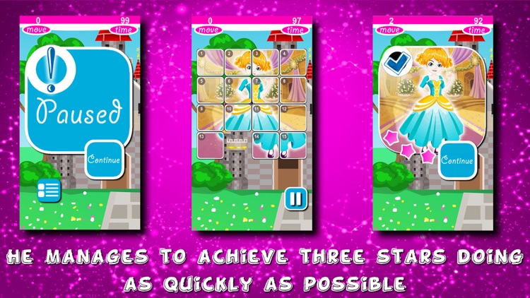 Princess Puzzles Slide screenshot-3