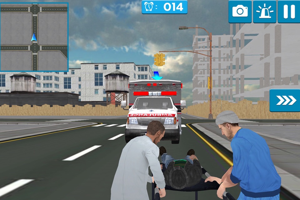 Ambulance Driver 3D Simulator Parking screenshot 2