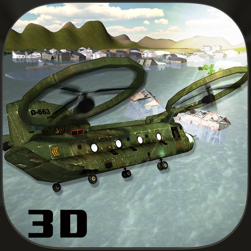 Rescue Pilot Flying Helicopter 3D Flight Sim Icon