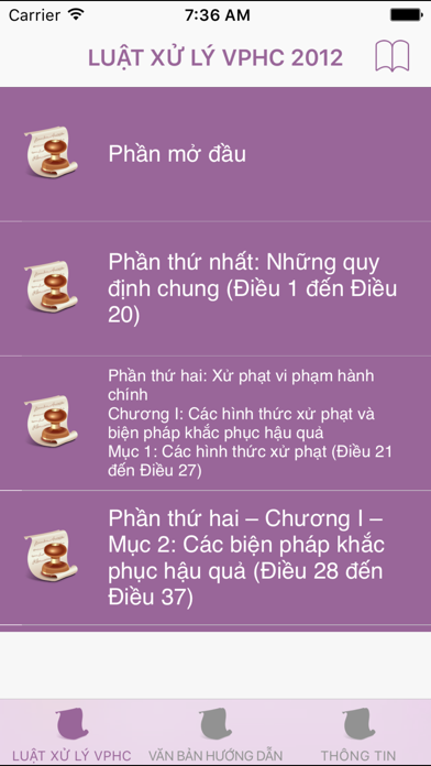 How to cancel & delete Luật Xử Lý Vi Phạm Hành Chính 2012 from iphone & ipad 1