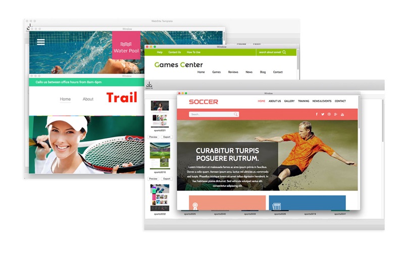 Website Template(Fashion &amp; Sports) With Html Files Pack2 thumbnail 3