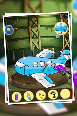 airplan cleaning - Garage kids auto salon washing game and repair shop - A Funny Planes Wash Game for Kids screenshot 2