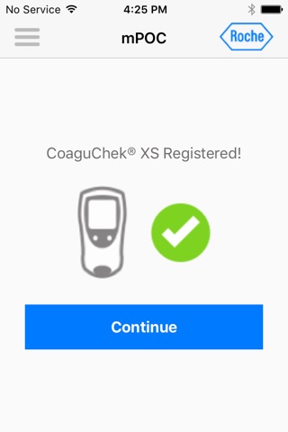 CoaguChek XS mPOC App screenshot 2
