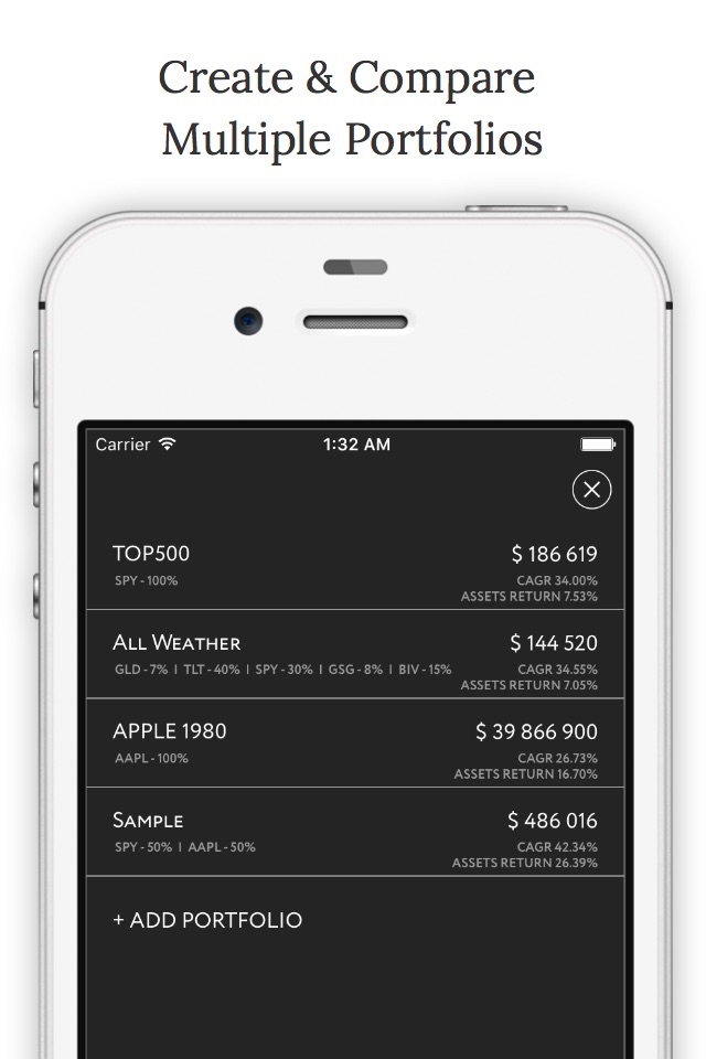 Backtest - Stock Asset Portfolio Analyser screenshot 3