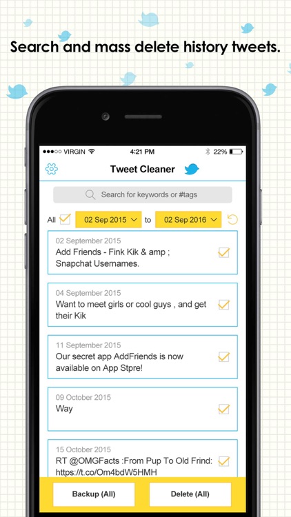 Tweet Delete Master - Search & Clean Your Twitter Tweets
