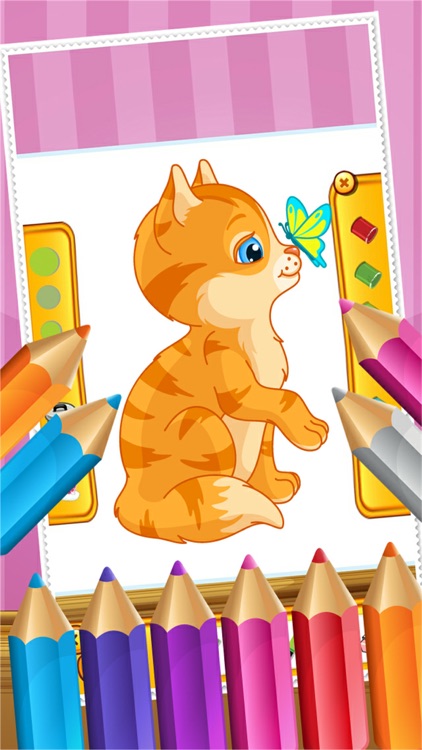 Cat Coloring Book Paint and Drawing for Kid Games screenshot-4