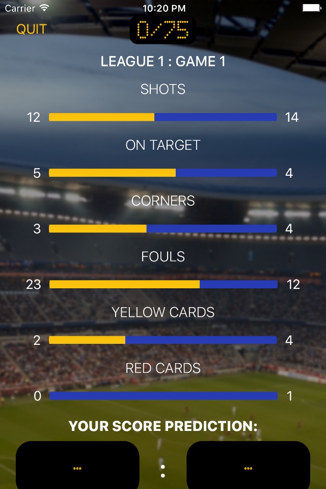 Footy Stats: Score Predictor screenshot 2