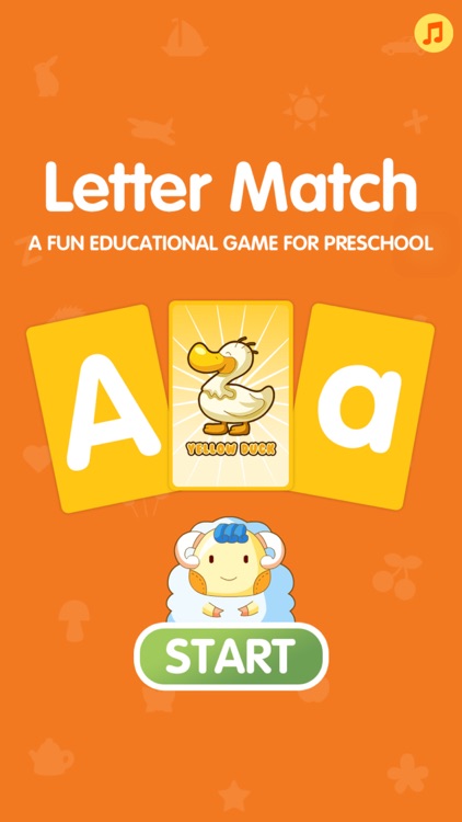 Letter Match Flash Cards (Letters game for preschool)