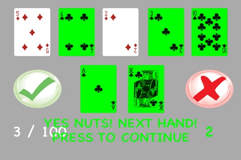 POKER Find The Nuts -- Best Possible Hand screenshot 2