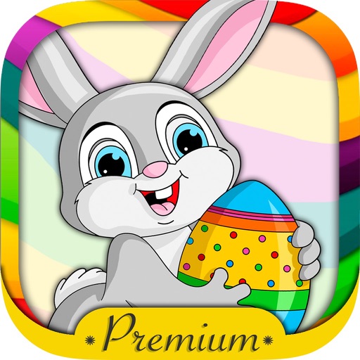 Paint the Easter egg coloring book - Premium icon