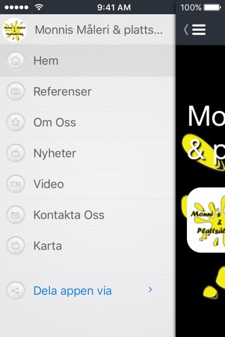 Monnis Måleri & plattsättning screenshot 2