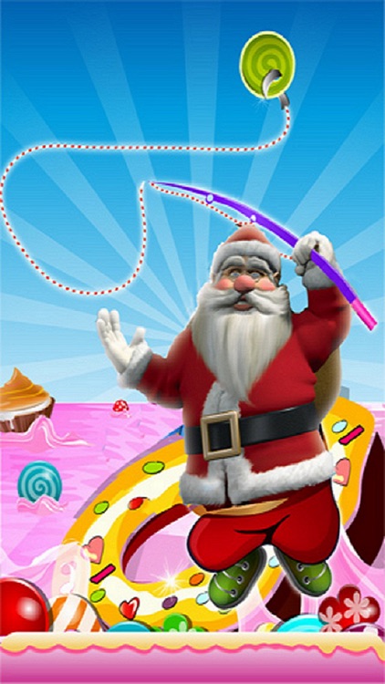 Santa in Candy Land