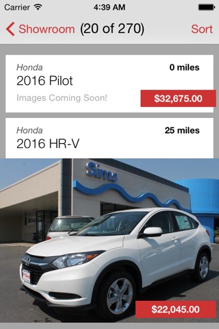 Sims Honda DealerApp screenshot 2