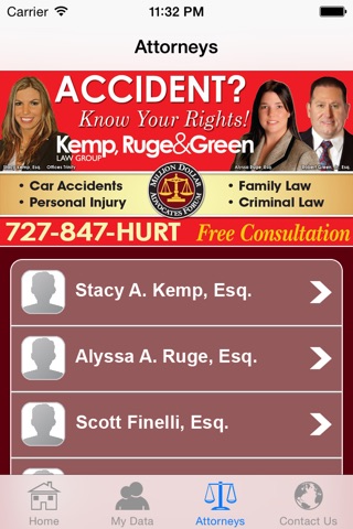 Kemp, Ruge & Green Accident App screenshot 3