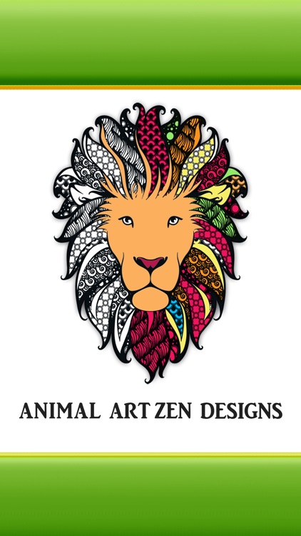 Animal Art Zen Designs - Relaxing Coloring Book for Adults