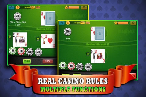 Blackjack 21 Star - Play Online Casino and Number Card Game for FREE ! screenshot 3