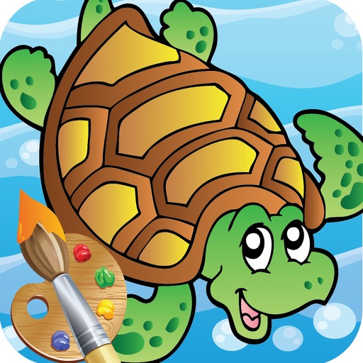 Little Ocean World: Mermaid Coloring Pages - Princess of Sea Beach Holiday Drawing Paint Learning for Kids Icon