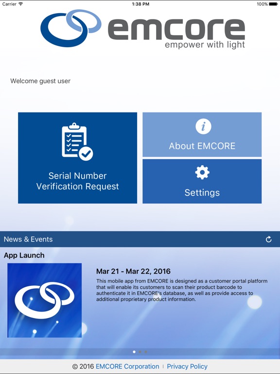 【图】EMCORE Customer Portal App(截图3)