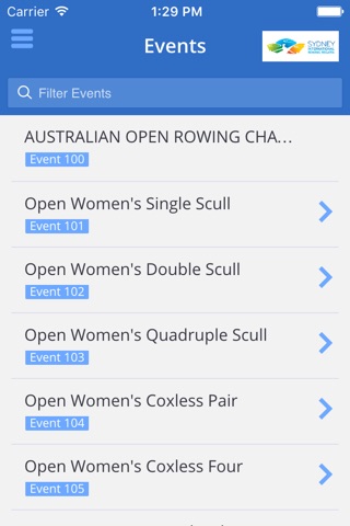 Sydney International Rowing Regatta screenshot 3