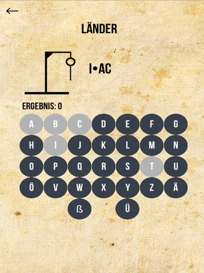Galgenmännchen - Hangman Game - Deutsch