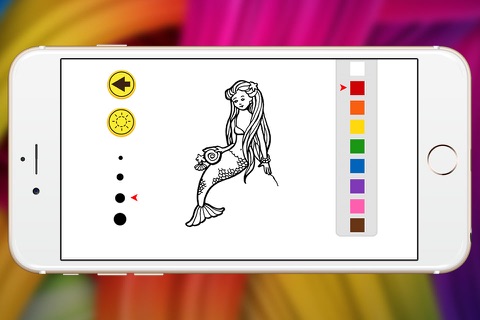 mermaid princess coloring book parade for kid screenshot 3