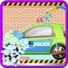 Icon Police Car Wash Salon Cleaning & Washing Simulator