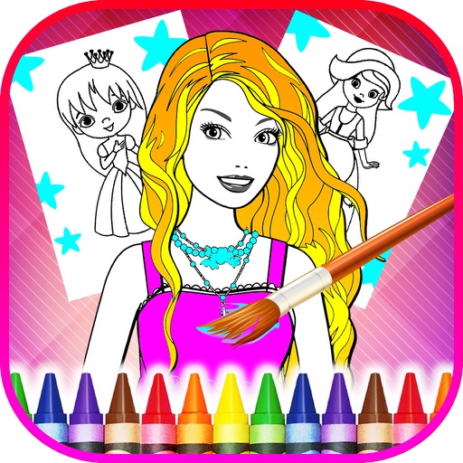 Princess Coloring Game - Girls Paint Games Coloring and Drawing - FREE iOS App