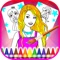 Princess Coloring Game - Girls Paint Games Coloring and Drawing - FREE