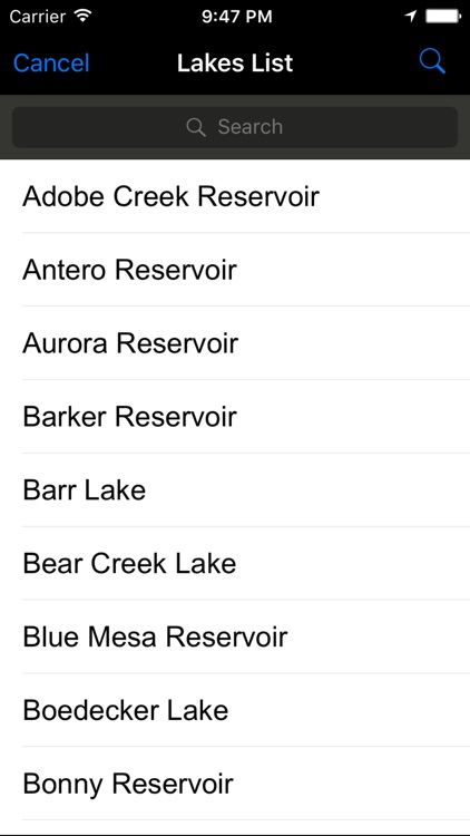 Colorado: Fishing Lakes