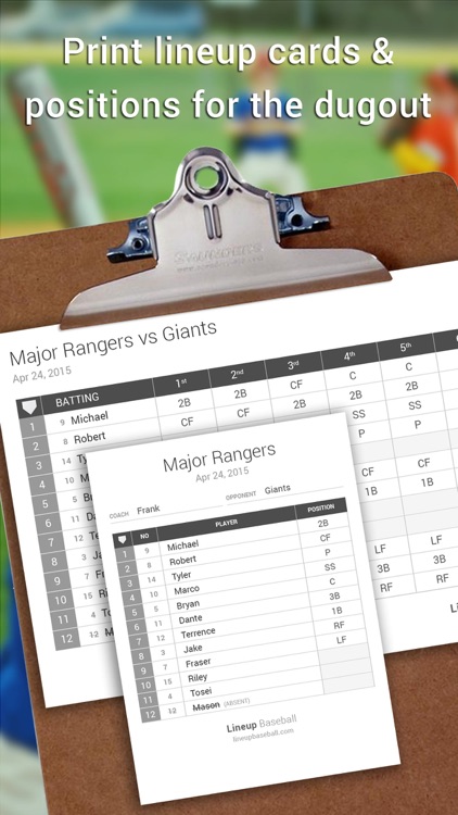 Lineup Baseball - Youth Coach Edition screenshot-3