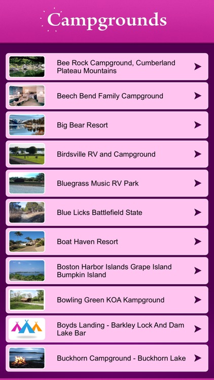 Kentucky Campgrounds and RV Parks